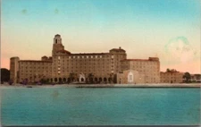 Vinoy Park Hotel St Petersburg FL Hand Colored Albertype Vintage Postcard