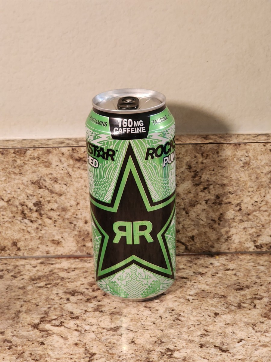 Rockstar Energy Punched Lime Freeze Full 16oz Can Thin Banner