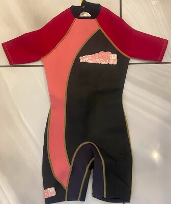 Kids 10-12yrs TRIBORD DECATHLON shortie wetsuit excellent