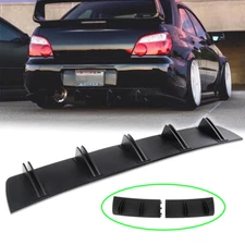 Rear Lip Bumper Diffuser Spoiler Splitter Shark 10-Fins For Subaru WRX STI 02-07