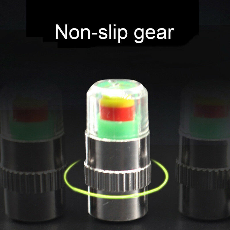 4Pcs Car Auto Tire Tyre Air Pressure Valve Stem Caps Sensor Indicator