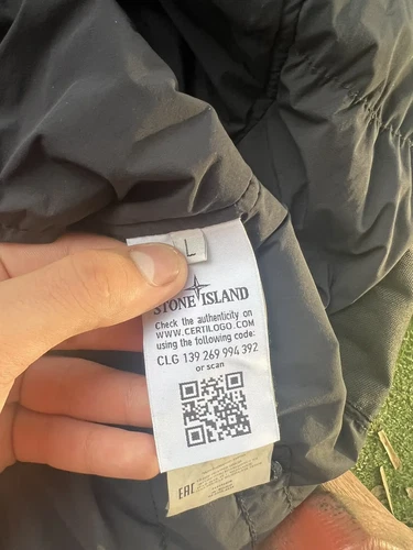 Stone Island Hooded Jacket Black Color Size Large Gently Used  image 7