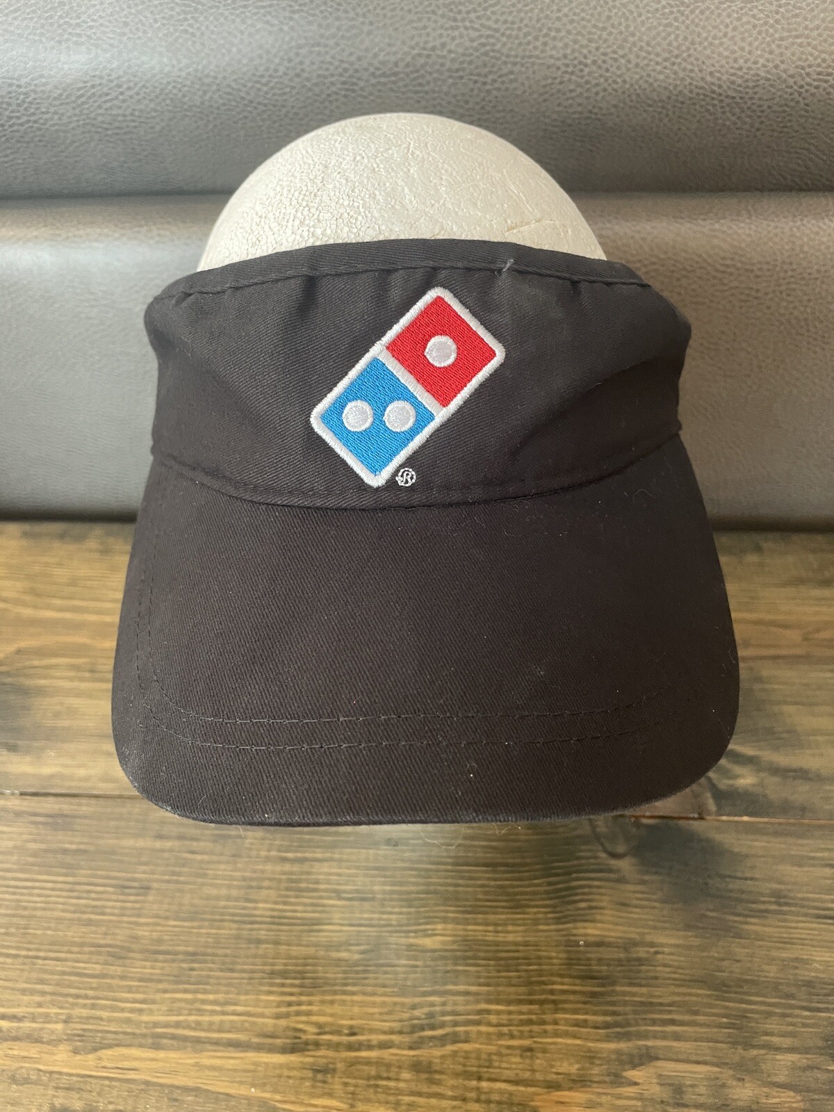 Dominos Pizza Visor Hat Black Domino's Gear Adult One… Gem