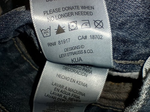 14 in boys size (or girls) TWO PAIRS of Levis 550 Jeans Relaxed fit 27x27 cotton - Picture 15 of 24