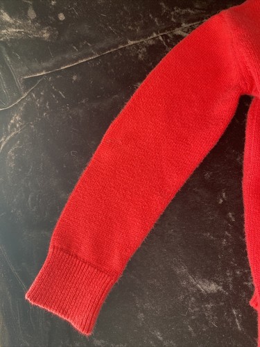 Mothercare Size 12-18 Months Knit Sweater Red Fluffy Rudolph Reindeer Christmas - Picture 7 of 8