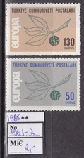 BLO0649 Turkey 1965 2 MNH EUROPA-CEPT