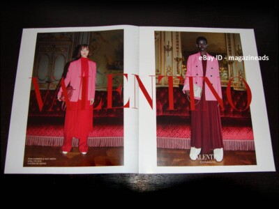 VALENTINO 4-Page PRINT AD Fall 2018 FRAN SUMMERS Adut Akech VITTORIA ...