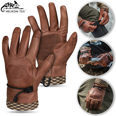 Helikon Tex Helikon-Tex Woodcrafter Bushcraft Handschuhe  Rindsleder,  Robust, Fr Outdoor & Survival  MPN RK-WCT-LE