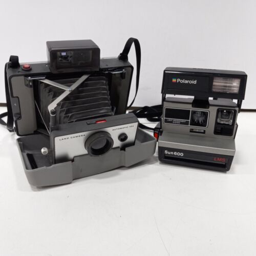 2pc Set of Vintage Polaroid Camera - Picture 1 of 8