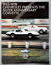 ORIGINAL 1978 CHEVROLET CORVETTE SILVER ANNIVERSARY SALES BROCHURE ~ 12 PAGES