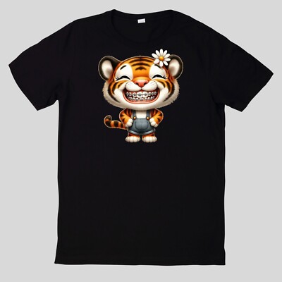 Funny Animals T-Shirt With Braces Cotton Fun Fun Sayings Funny Cartoon