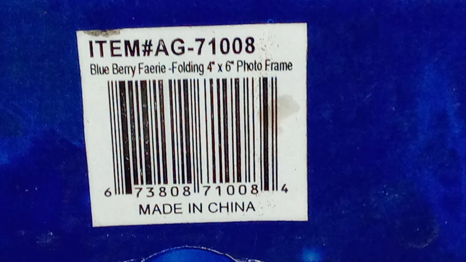 Marco de vitral Blue Berry Faerie 4 x 6 (HADA ROJA) Foto 3 de 3