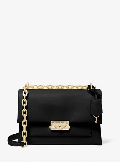 MICHAEL KORS Cece BOLSO DE MANO BANDOLERA Y HOMBRO IMITACIÓN CUERO MEDIANO NEGRO $538