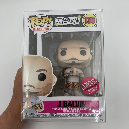 J Balvin #136 Funko Pop Rocks Exclusive Vaulted Limited Edition Vinyl Figurine