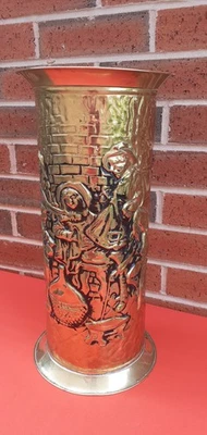 VINTAGE BRASS STICK / UMBRELLA STAND - Image 1 of 4