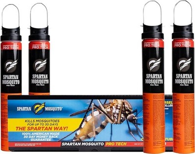 Spartan Mosquito Pro Tech   1 Acre Pack (2 Boxes, 4 Tubes) 100% American Made
