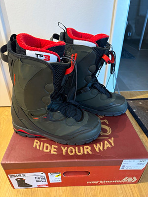 Northwave Domain Snowboard Boots Herren TF3 Schnürung Schwarz/Rot EU 46