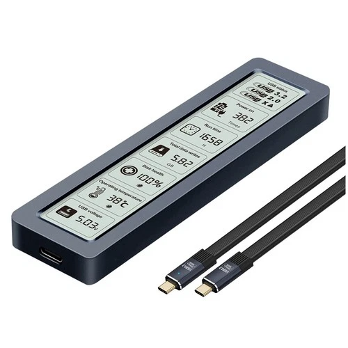 2X(M.2 SSD  NVME Enclosure USB3.2 Gen2x2 Tipo C 20 Gbps SSD Case M.2  NVME 8151