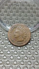 1864 Bronze No L Indian Head Cent Penny Good Details Corrosion             D352