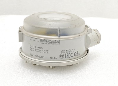 HUBA Control 604.9200000 Differential Pressure Swich 1...10 mbar Free Ship