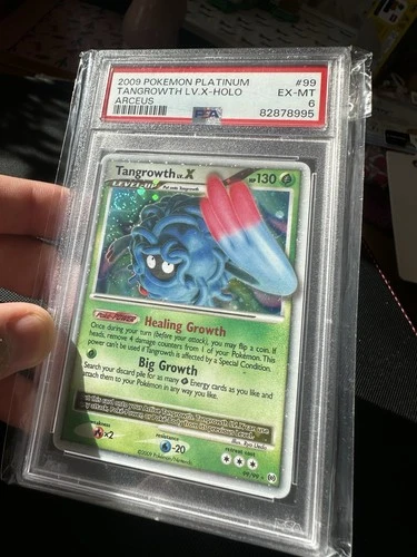 2009 POKEMON PLATINUM ARCEUS #99 TANGROWTH LV.X-HOLO ARCEUS PSA 6 EX MT
