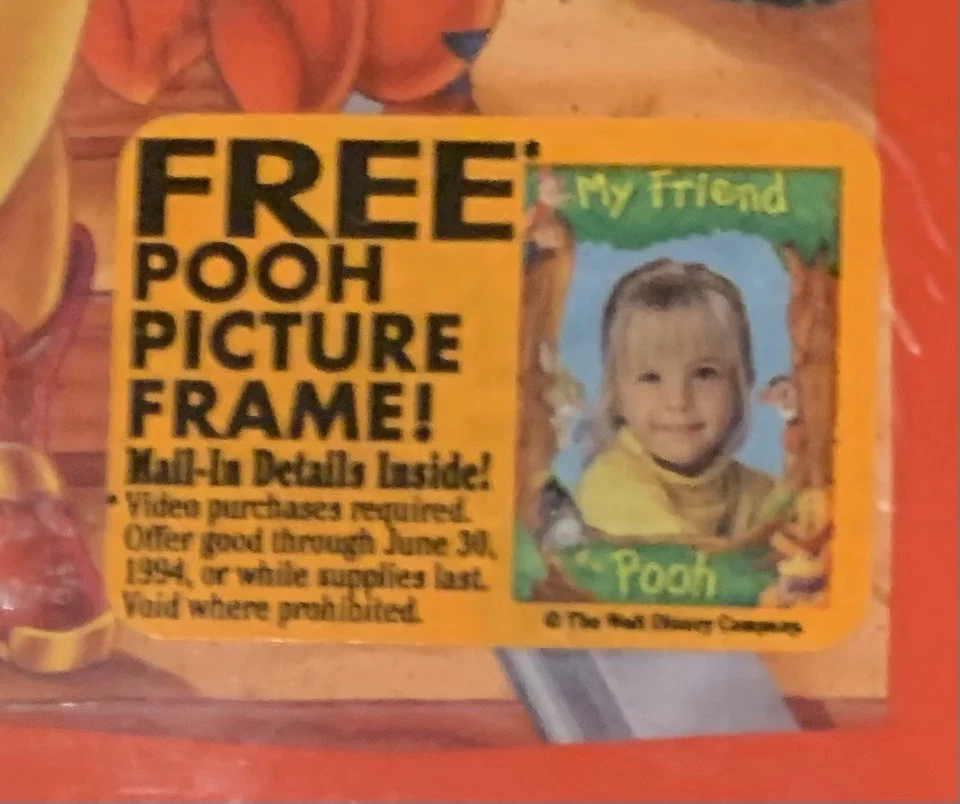 RARE! Winnie the Pooh: Playtime Cowboy Pooh VHS Package Sealed 1994 BRAND NEW!!! - Image 2 of 4