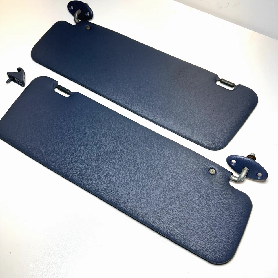 1989-95 Toyota Pickup 4Runner Factory OEM Pair Blue L & R Sunvisor BASE Clips - Image 3 of 4