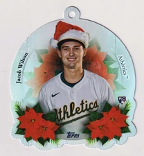 Jacob Wilson RC Oversized Ornament 2025 Topps Holiday OO-7 Athletics