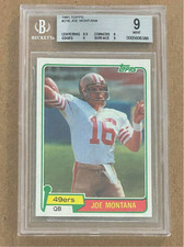 1981 Topps #26 Joe Montana BGS 9 49ers $2.299,99