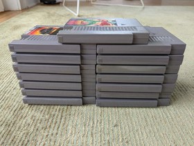 Lot of 15 NES Games Nintendo Tested Break Time Skate Dragon Warrior Dr Chaos