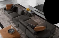 Luxus Ecksofa L-Form Sofa Sofas Modern Wohnzimmer Textil Polster Design Eck Neu