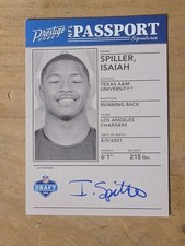 2022 Panini Prestige - NFL Passport Signatures #NPS-IS Isaiah Spiller