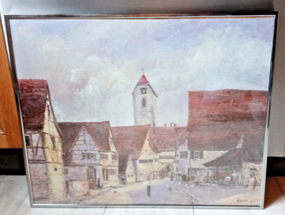 Bild: Historische Ansicht Rödergasse in Rothenburg ob der Tauber