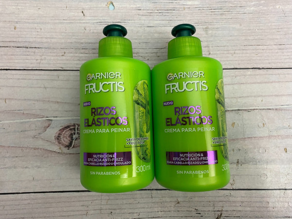 2 Garnier Fructis Rizos Elasticos 300 ml Peine Crema Rizos Crema Para Peinar