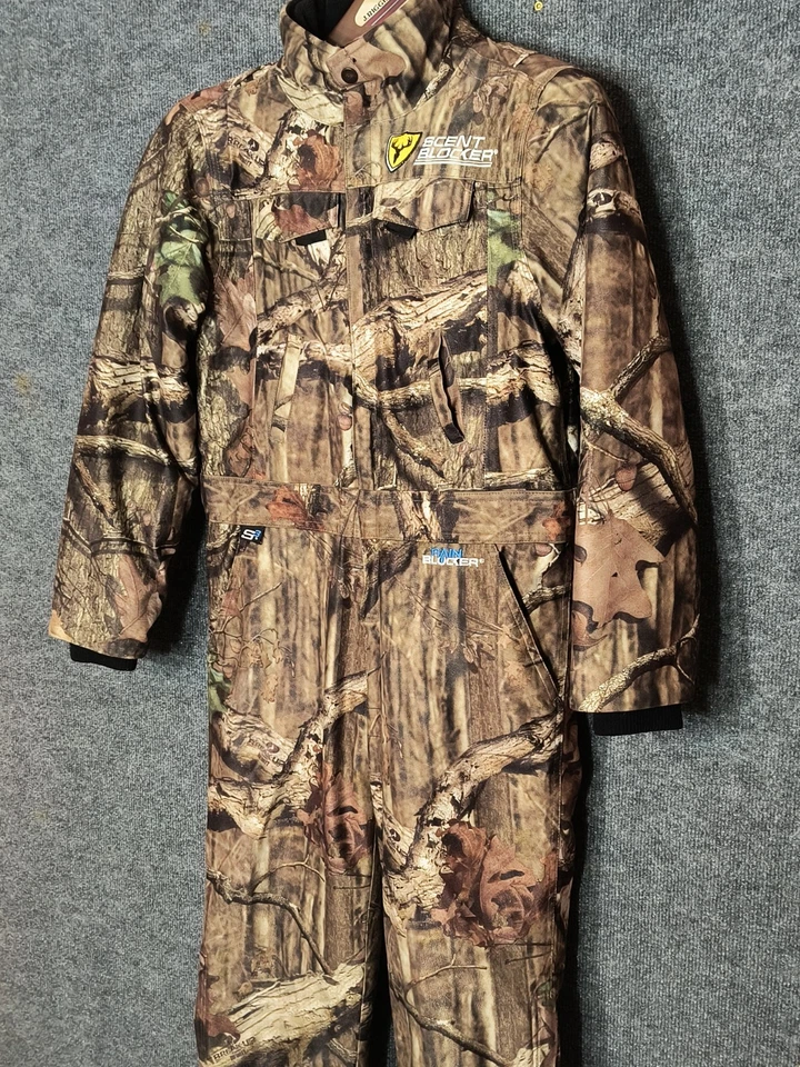 Scent Blocker Rain Blocker Coveralls Youth M, Medium Mossy Oak Break Up Camo S3 - Image 3 of 4