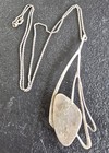  Cabochon Pendant Handmade 925 Sterling Silver Signed & 925 Silver Chain — photo 3
