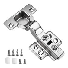 Kimdot Half Overlay 35mm Cup European Hidden Hinge Clip-on Plate 10PCS
