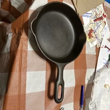 VTG Griswold Iron Mountain #3 1031 Cast Iron Skillet Heat Ring Double Pour