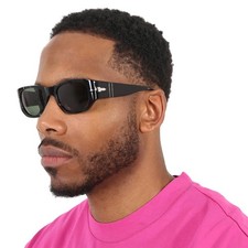 Persol Greeb Rectangular Unisex Sunglasses PO3307S 95/31 55 PO3307S 95/31 55