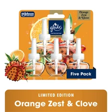 Glade® PlugIns® Refills Air Freshener, Orange Zest & Clove, 3.35oz., 5 Count
