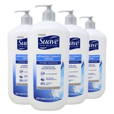 4 Pack - Suave Skin Solutions Advanced Therapy Body Lotion, 32 Oz