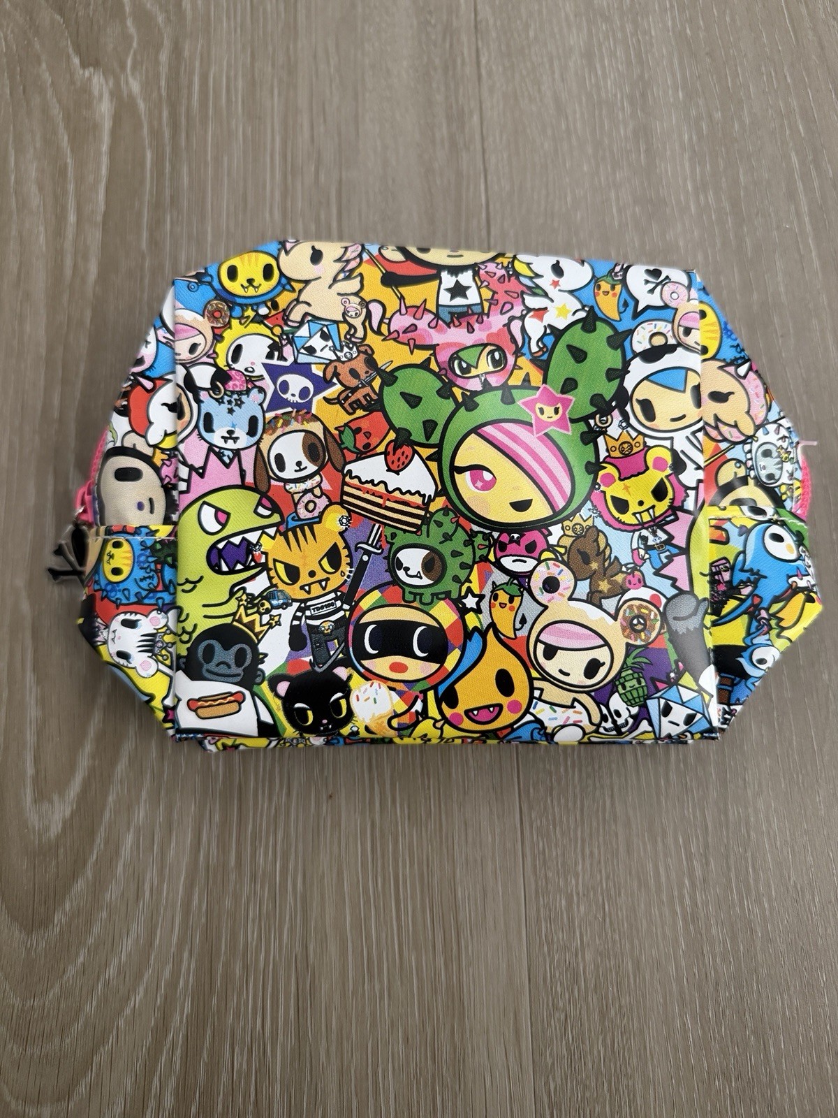 Tokidoki Vintage Design Zipper Pouch Cosmetic Coin Bag Colorful | Brand New
