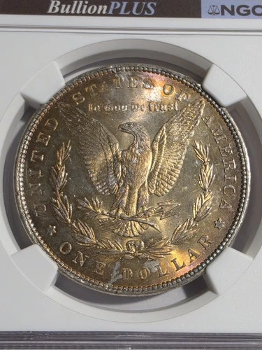 1887 $1 MORGAN SILVER DOLLAR MS62 NGC Cert# 8711411-035 Toned