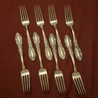 8 TOWLE Sterling Silver KING RICHARD Dinner Fork 7 1/4" No Monogram 524 Grams