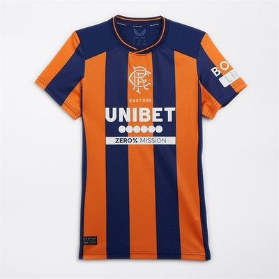 Glasgow Rangers RFC 2023/24 Third Shirt Damen UK 10 Kurzarm Neu mit Etikett UVP 69,99 