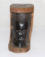 Antique Wooden Trible African Massai Man Figurine Hand Carved Old Original