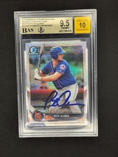 2016 Bowman Chrome 1st Draft Pick Autographs PETE ALONSO RC BGS 9.5 AUTO 10