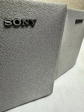 Sony SS-MSP1 Mini Surround Speakers Silver Set Clean Working Pair