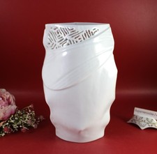 Rosenthal Johan van Loon Durchbrucharbeit - Durchbruchvase / Vase weiß H.