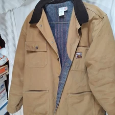 Steiner Indian Blanket Lined Barn Coat Jacket Chore Farm Canvas  Carhartt Style